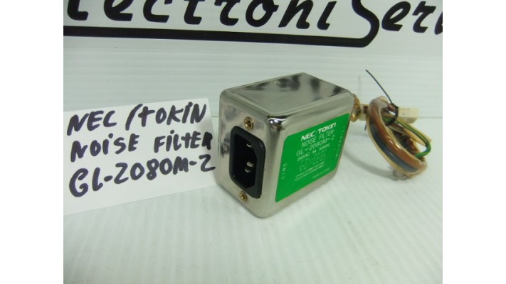 NEC/TOKIN GL-2080M-2 EMI FILTER ac socket .